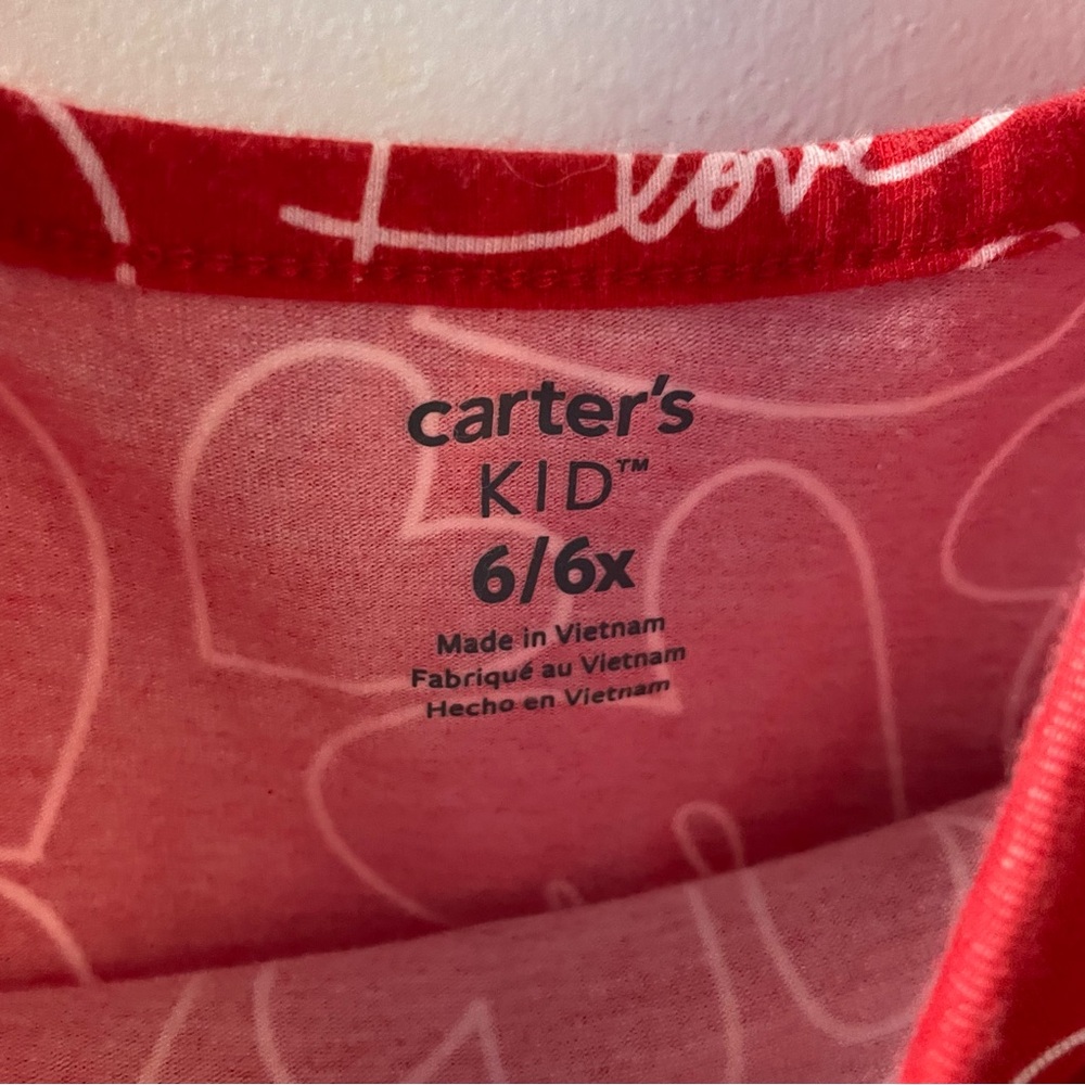 Carter's Red Heart Pattern Dress - Picture 3 of 4